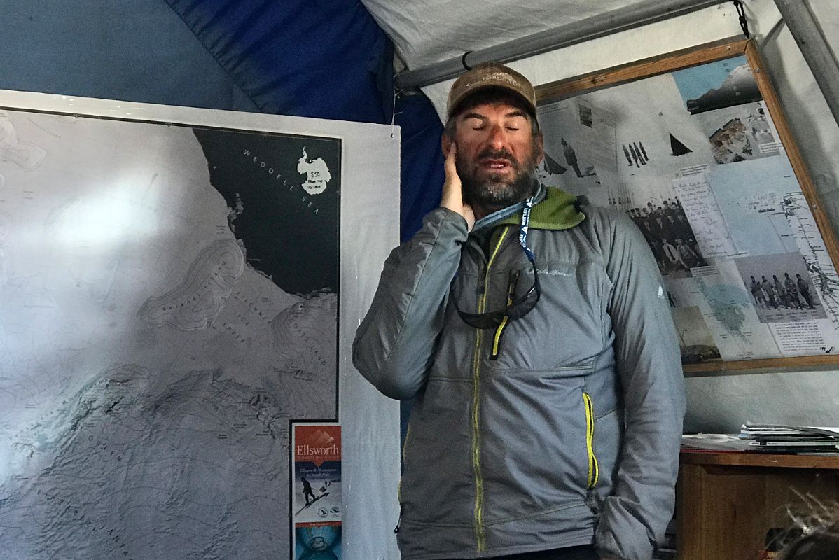 09B Impromptu Presentation On Climbing Mount Everest Also Featured Guide Dave Hahn At Union Glacier Camp Antarctica